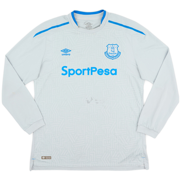 2017-18 Everton Away L/S Shirt - 6/10 - (XL)