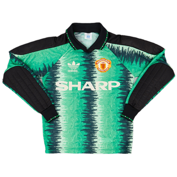 1990-92 Manchester United GK Shirt - 6/10 - (M.Boys)