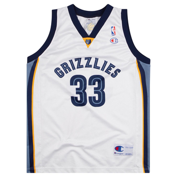 2008-10 Memphis Grizzlies Gasol #33 Champion Jersey (Home) M