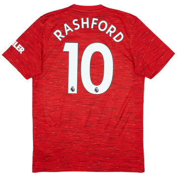 2020-21 Manchester United Home Shirt Rashford #10 - 8/10 - (M)