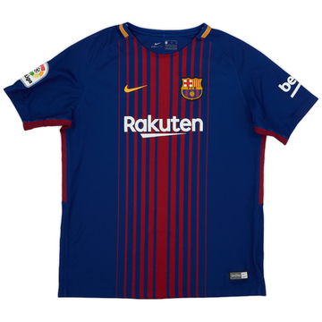 2017-18 Barcelona Home Shirt - 8/10 - (XL.Boys)