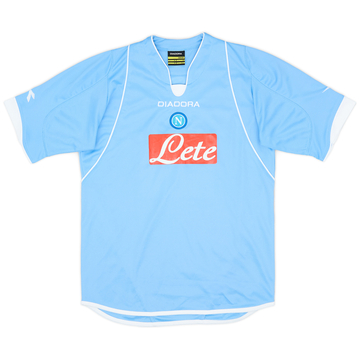 2007-08 Napoli Home Shirt - 8/10 - (XL.Boys)