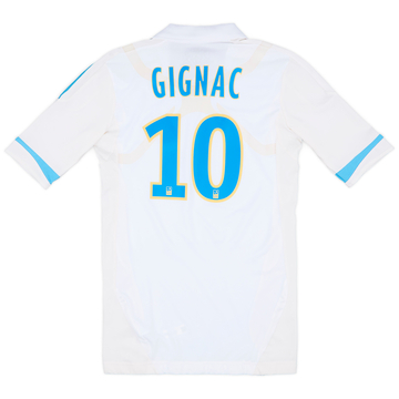 2011-12 Olympique Marseille Player Issue TechFit Home Shirt Gignac #10 - 9/10 - (L)