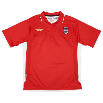 2007-09 England Umbro 1/4 Zip Polo Shirt - 10/10 - (L)