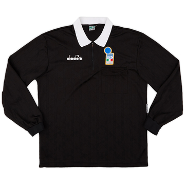 1990s Italy FIGC Diadora Referee L/S Shirt - 8/10 - (XL)
