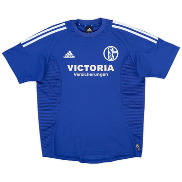 2002-04 Schalke Home Shirt - 8/10 - (XL.Boys)
