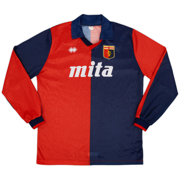 1990-91 Genoa Home L/S Shirt - 8/10 - (XL)