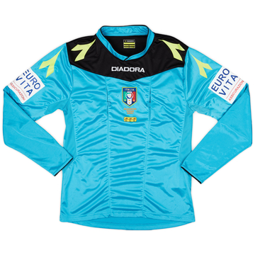 2015-16 Italy Diadora Referee L/S Shirt - 8/10 - (S)