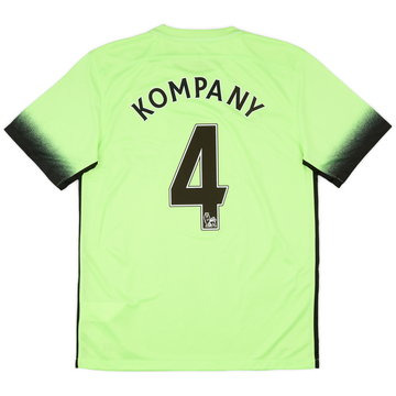 2015-16 Manchester City Third Shirt Kompany #4 (M)