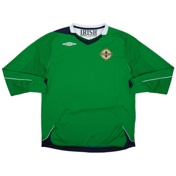 2006-08 Northern Ireland Home L/S Shirt - 7/10 - (L)
