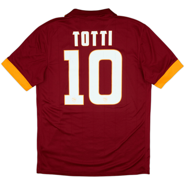 2014-15 Roma Home Shirt Totti #10 - 6/10 - (M)