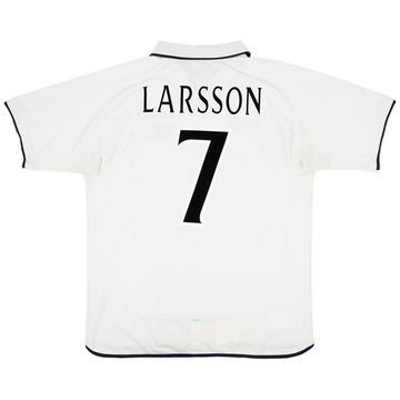 2001-02 Celtic Away Shirt Larsson #7 - 8/10 - (XL)