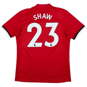 2017-18 Manchester United Home Shirt Shaw #23 - 9/10 - (M)
