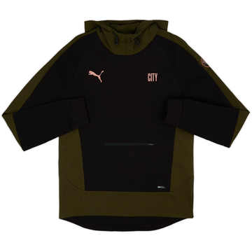 2021-22 Manchester City Puma Hooded Sweat Top (M)