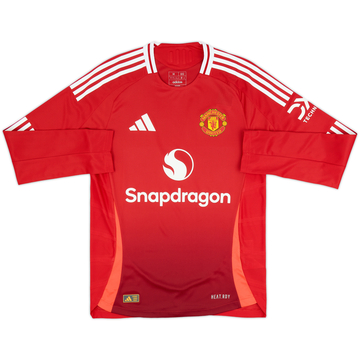 2024-25 Manchester United Authentic PI Home L/S Shirt