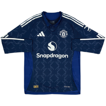 2024-25 Manchester United Authentic PI Away L/S Shirt