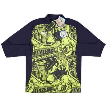 2024-25 Manchester City Puma 1/4 Zip Pre-Match Top (KIDS)