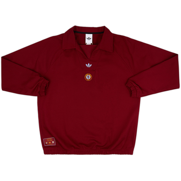 2025-26 Aston Villa adidas Originals Terrace Icons Drill Sweat Top