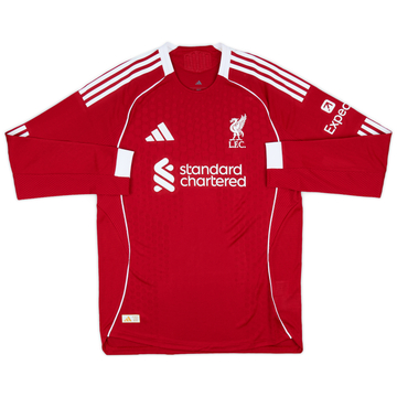 2025-26 Liverpool Authentic Home L/S Shirt