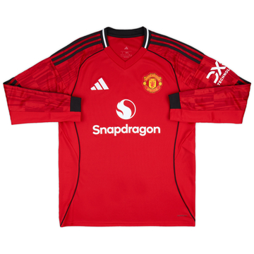 2025-26 Manchester United Home L/S Shirt