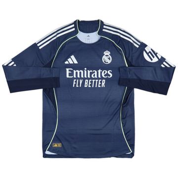 2025-26 Real Madrid Authentic Away L/S Shirt