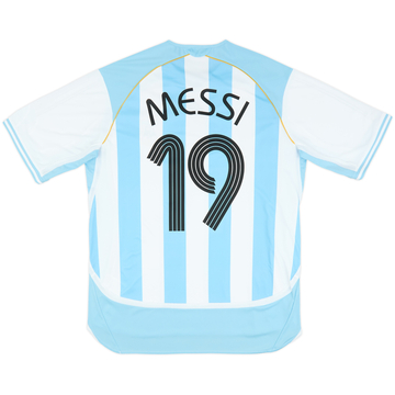 2006 Argentina adidas Reissue Home Shirt Messi #19