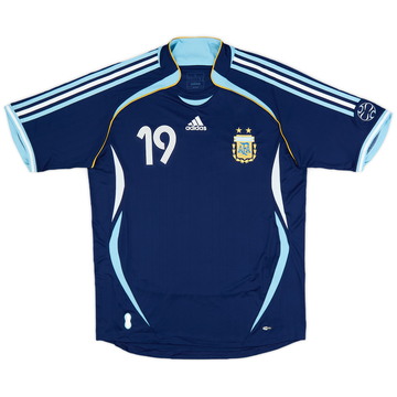 2006 Argentina adidas Reissue Away Shirt Messi #19