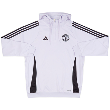 2025-26 Manchester United adidas 1/4 Zip Training Hooded Top