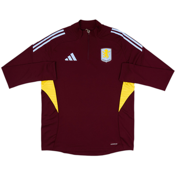 2025-26 Aston Villa adidas 1/4 Zip Training Top