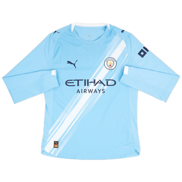2025-26 Manchester City Authentic Home L/S Shirt