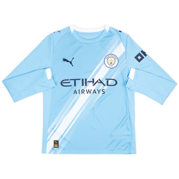 2025-26 Manchester City Home L/S Shirt (KIDS)