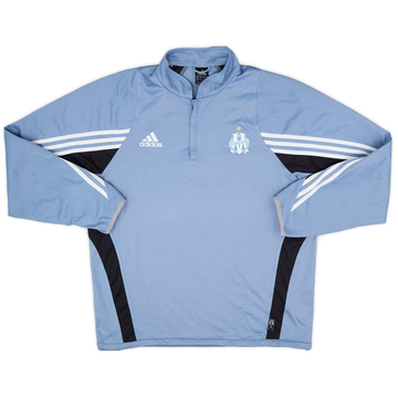 2003-04 Olympique Marseille adidas 1/4 Zip Drill Top - 9/10 - (XL)