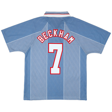 1996-97 England Away Shirt Beckham #7 - 9/10 - (M)