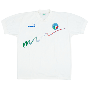 1990-91 Italy Diadora Training Shirt - 8/10 - (XL)