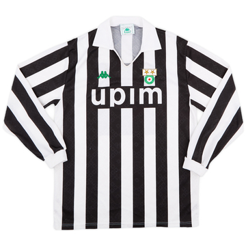 1991-92 Juventus Home L/S Shirt - 8/10 - (M)