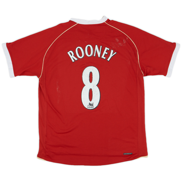 2006-07 Manchester United Home Shirt Rooney #8 - 5/10 - (L)