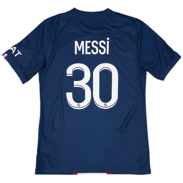 2022-23 Paris Saint-Germain Home Shirt Messi #30 - 7/10 - (S)