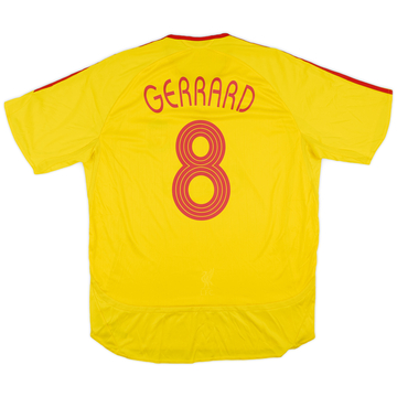 2006-07 Liverpool Away Shirt Gerrard #8 - 5/10 - (XL)