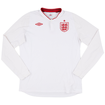 2012-13 England Home L/S Shirt - 5/10 - (L)