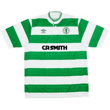 1987-89 Celtic Centenary Home Shirt - 8/10 - (L)