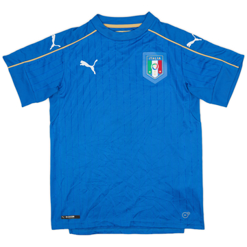 2016-17 Italy Home Shirt - 8/10 - (XL.Boys)