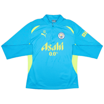 2024-25 Manchester City Player Issue 1/4 Zip Training Top #10 (Grealish) - 9/10 - (M)
