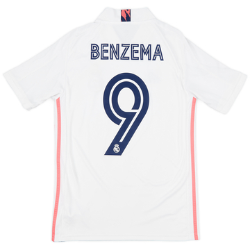 2020-21 Real Madrid Home Shirt Benzema #9 - 8/10 - (XS)