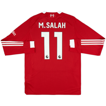 2025-26 Liverpool Authentic Home L/S Shirt M.Salah #11
