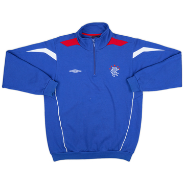 2006-07 Rangers Umbro 1/4 Zip Sweat Top - 9/10 - (S)