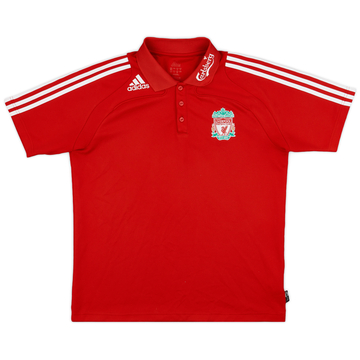 2008-09 Liverpool adidas Polo Shirt - 8/10 - (L)
