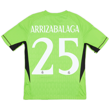 2023-24 Real Madrid GK Home Shirt Arrizabalaga #25 (L.Kids)