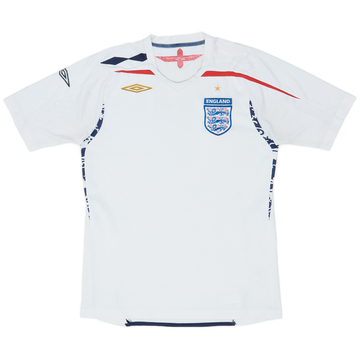 2007-09 England Home Shirt - 3/10 - (S)