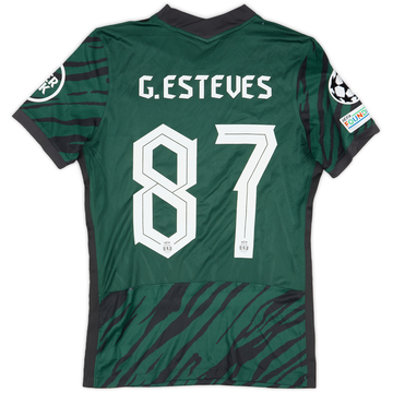 2021-22 Sporting CP Match Issue Champions League Third Shirt G. Esteves #87