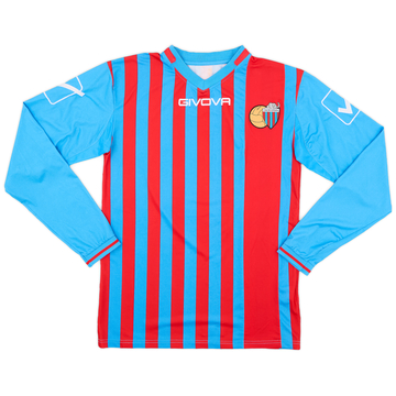 2013-14 Catania Home L/S Shirt - 9/10 - (M)